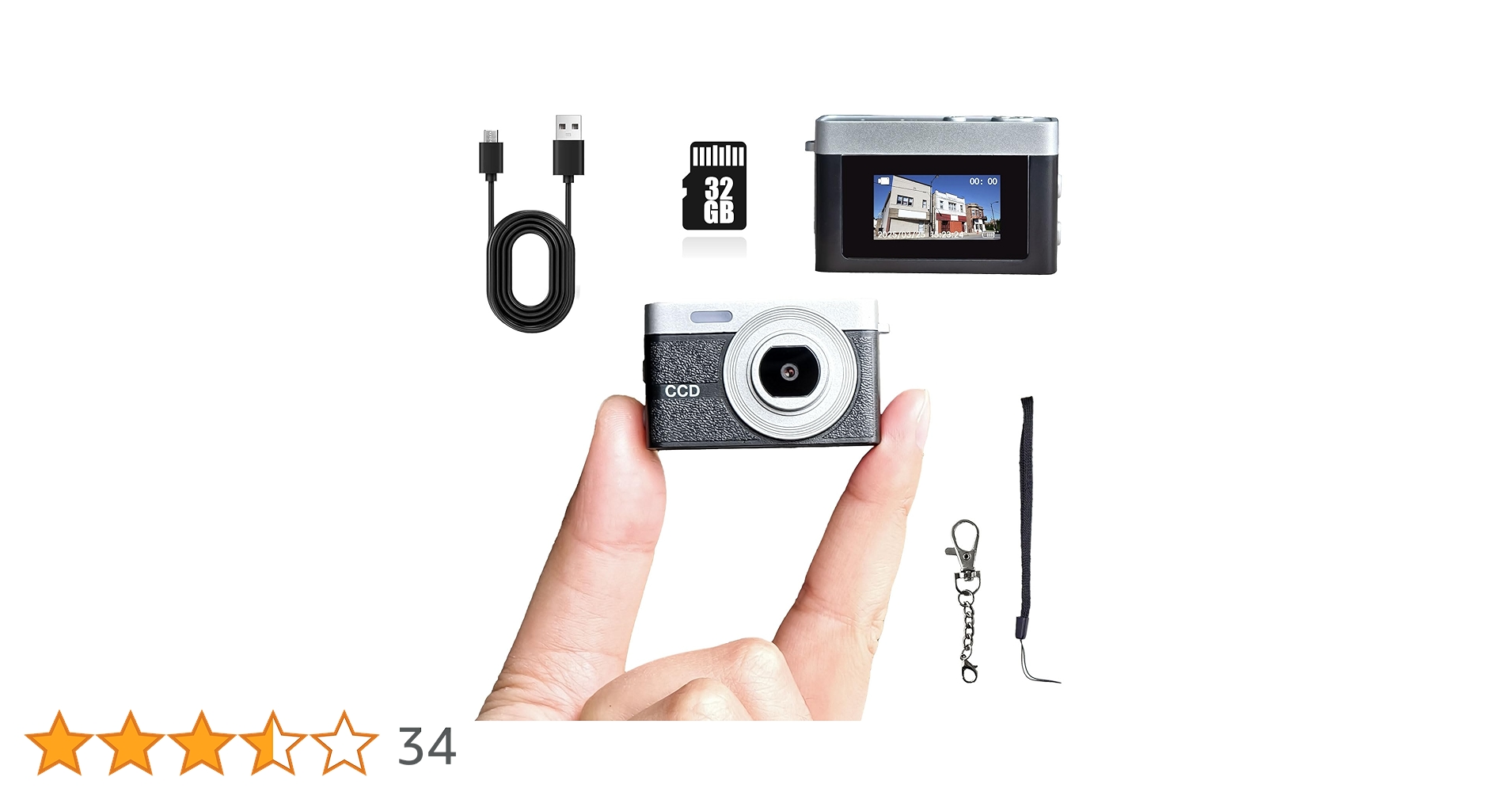 Amazon.co.jp: 小型デジタルカメラ ミニデジカメ 1080P 0.96インチ画面